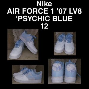 MENS Nike Airforce 1 07 LV8 Psychic Blue